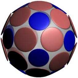 Packing of protein building blocks in spherical shells