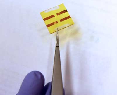 sample of a functioning Perovskite based LED light