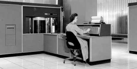 In 1956, IBM introduced the first magnetic hard disc, the RAMA
