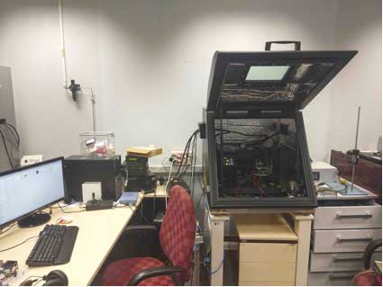 Image of the microscope where the new mode of characterization of piezoelectric materials has been implemented