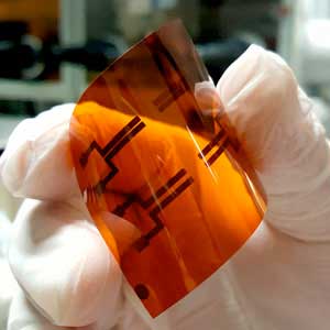 Transparent flexible electronics based on 2D materials