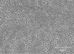 An electron microscopy image of KNN thin film showing
