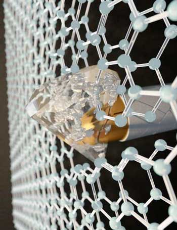 diamene - researchers transformed the honeycombed graphene into a diamond-like material