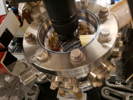 An Ion Trap Used to Confine Individual Atoms