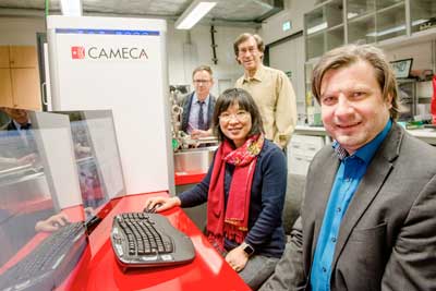 Prof Dr Alfred Ludwig, Dr Yujiao Li, Alan Savan and Dr Aleksander Kostka (from front to back)