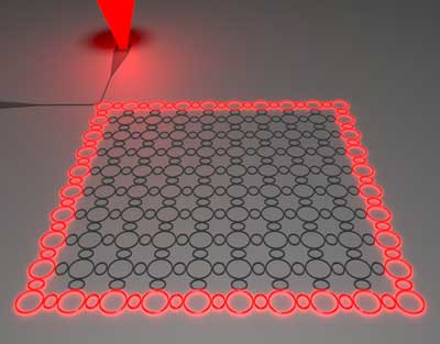 Illustration of the topological insulator laser