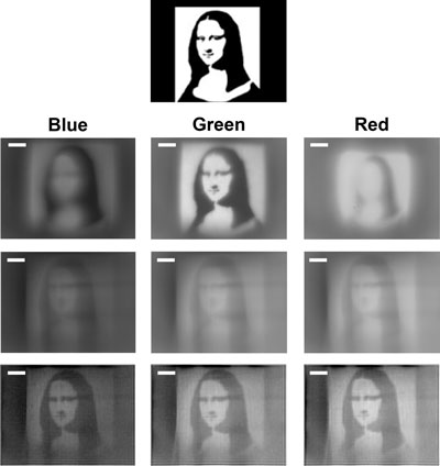 metalens, coupled with computational processing, can capture images for a variety of light wavelengths with very low levels of chromatic aberrations