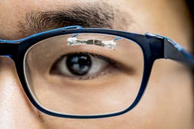 paper sensor to track eye movement