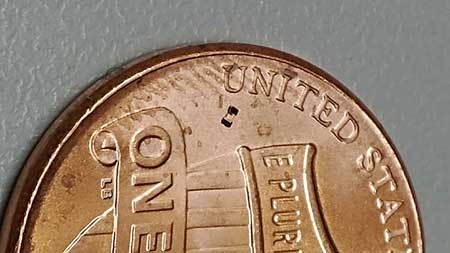 microbot on a penny