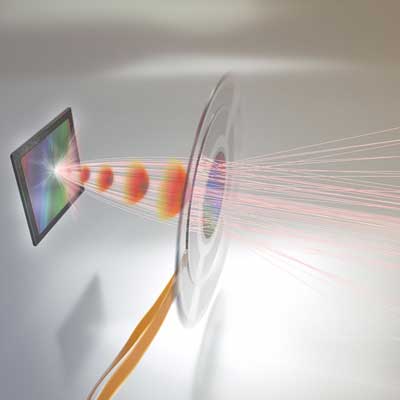 an adaptive metalens focuses light rays onto an image sensor