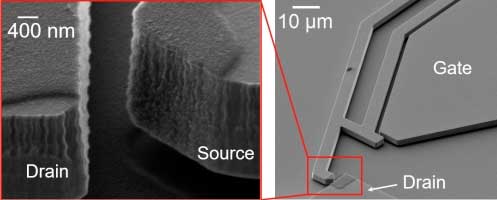A microelectromechanical relay with the contact electrode surfaces covered by a 100nm thick layer of nanocrystalline graphite