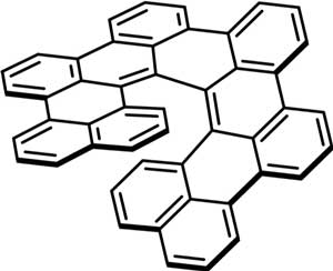 Chemical structure of  nanographene