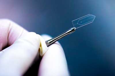glass chip creates super-thin sheets of flowing liquid for X-ray experiments