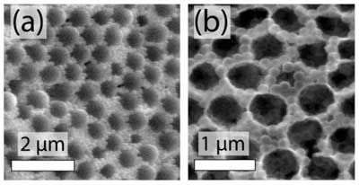 glass and polymer nanospheres covered with a thin layer of zinc oxide