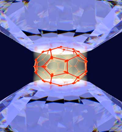 Light-induced superconductivity in K3C60 was investigated at high pressure in a Diamond Anvil Cell