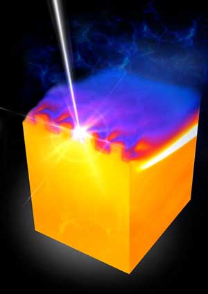 Simulated Plasma Density Development after Irradiation of a Silicon Grid