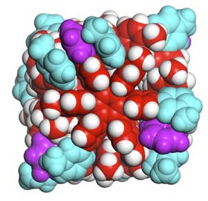Model of Hexaphenylbenzene Nanocube Molecular Structure