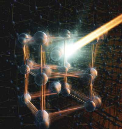 Schematic Illustration of the Vanadium Dioxide Atomic Structure