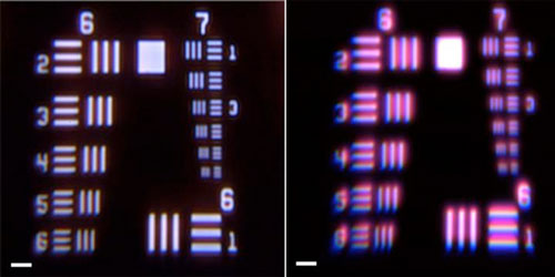 microscopic optical resolution test