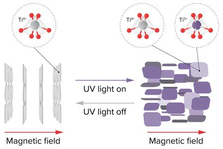 nanosheets dispersed in water are irradiated by ultraviolet light