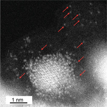 Elemental mapping analysis of a nanostructured composite material