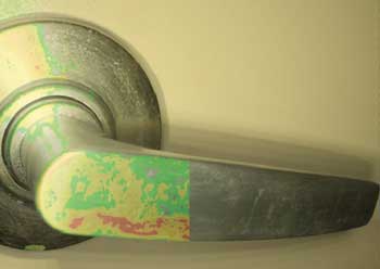 Microbial Contamination of a door handle