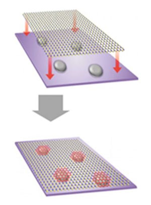 The Growth of Graphene Quantum Dots within the hBN Matrix
