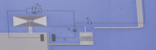 Quantum Circuit through An Electron Microscope