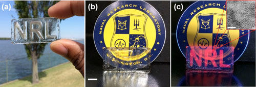 molded thiol–yne polymer block containing red quantum dot