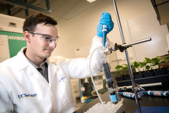 Paul Chariou, a bioengineering PhD student at UC San Diego