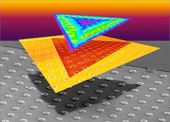 Growing two-dimensional crystals over an array of micron-scale 'donuts'