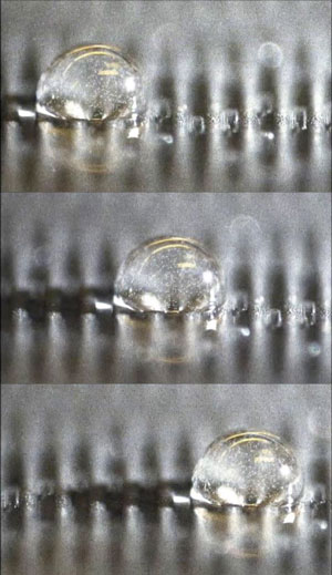 MECHANOWTTING - A Glycerol Droplet Travels along with the Wave