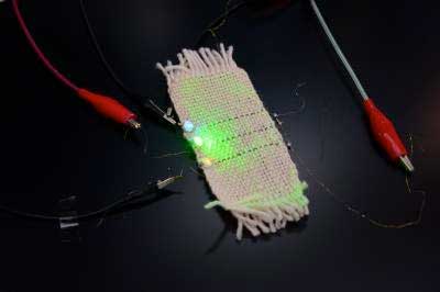 a patch of electronic textile