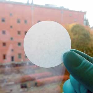 round Paper filter made from algae