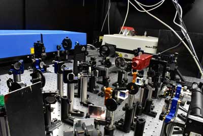 laboratory laser setup