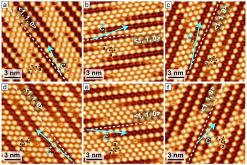 Scanning tunneling microscope images of DCA on Ag(111)