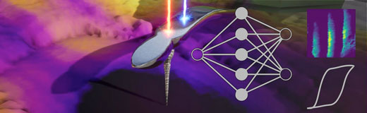Cantilever in Contact with Surface of Ferroelectric Material