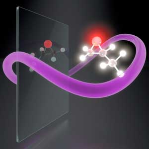 Synthetic chiral light selectively interacts with one of the two versions of a chiral molecule