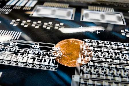 Printed large-scale integrated circuits