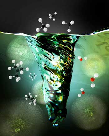 Artistic Illustration of Atomic Layer Deposition