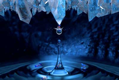 Molecules Integrate into Crystal
