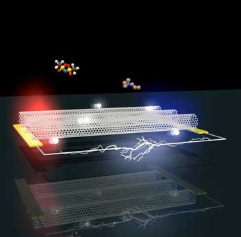 Illustration of Aligned Metallic Carbon Nanotubes