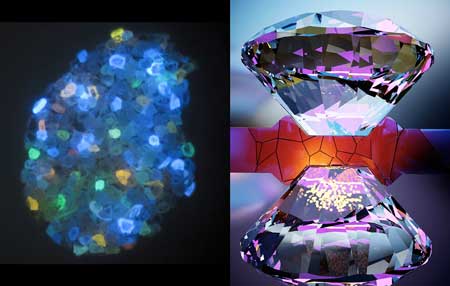 nanodiamonds and diamond anvil