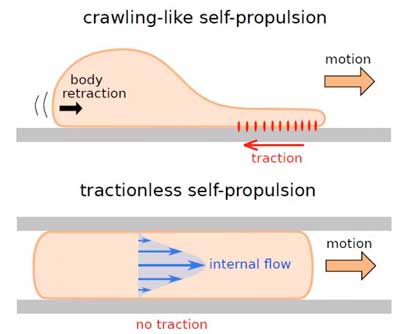 Tractionless Self-Propulsion