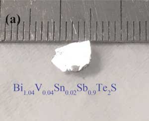 Large-scale topological insulator crystal
