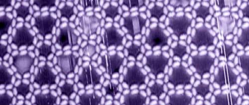 Complex supramolecular nano-structure on a silver surface