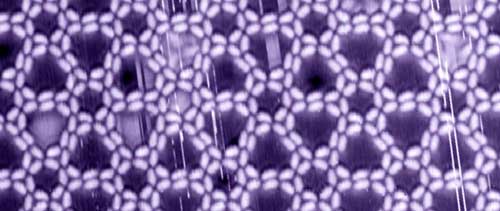 Complex supramolecular nano-structure on a silver surface