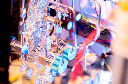 Part of the gas delivery system of an atomic layer deposition system