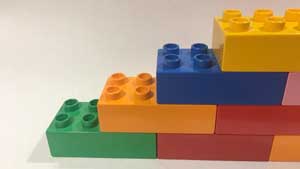 stacked lego bricks