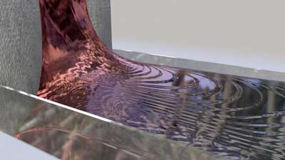 In some cases heat propagates within a material as a viscous-fluid flow